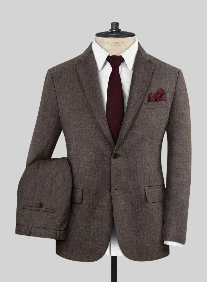 Napolean Stretch Brown Wool Suit 2 Napolean Stretch Brown Wool Suit - Image 2