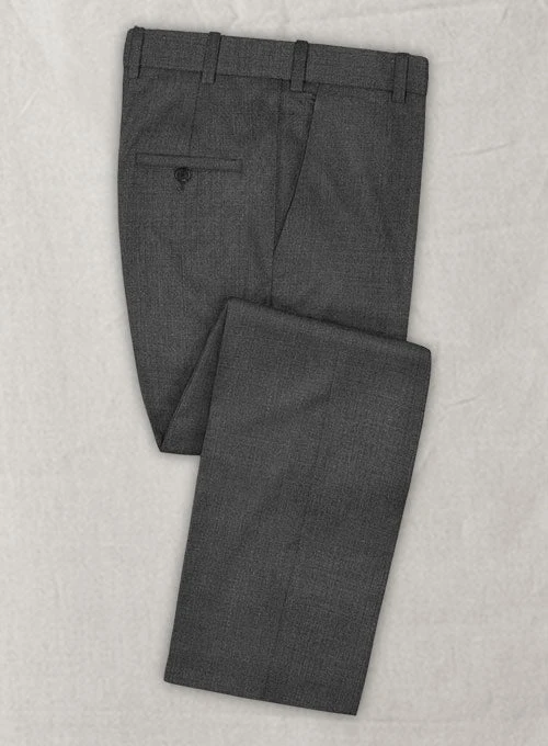 Napolean Stretch Dark Gray Wool Suit 6 Napolean Stretch Dark Gray Wool Suit - Image 6