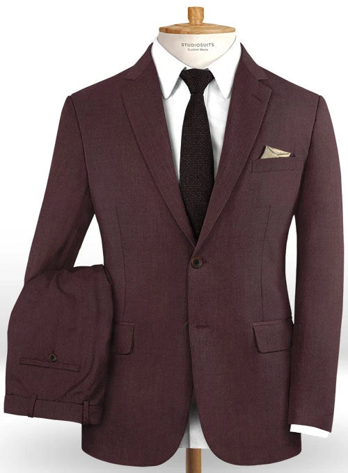 Napolean Wine Wool Suit 1 Napolean Wine Wool Suit