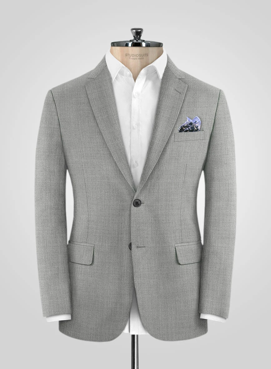 Napolean Worsted Light Gray Wool Suit 3 Napolean Worsted Light Gray Wool Suit - Image 3