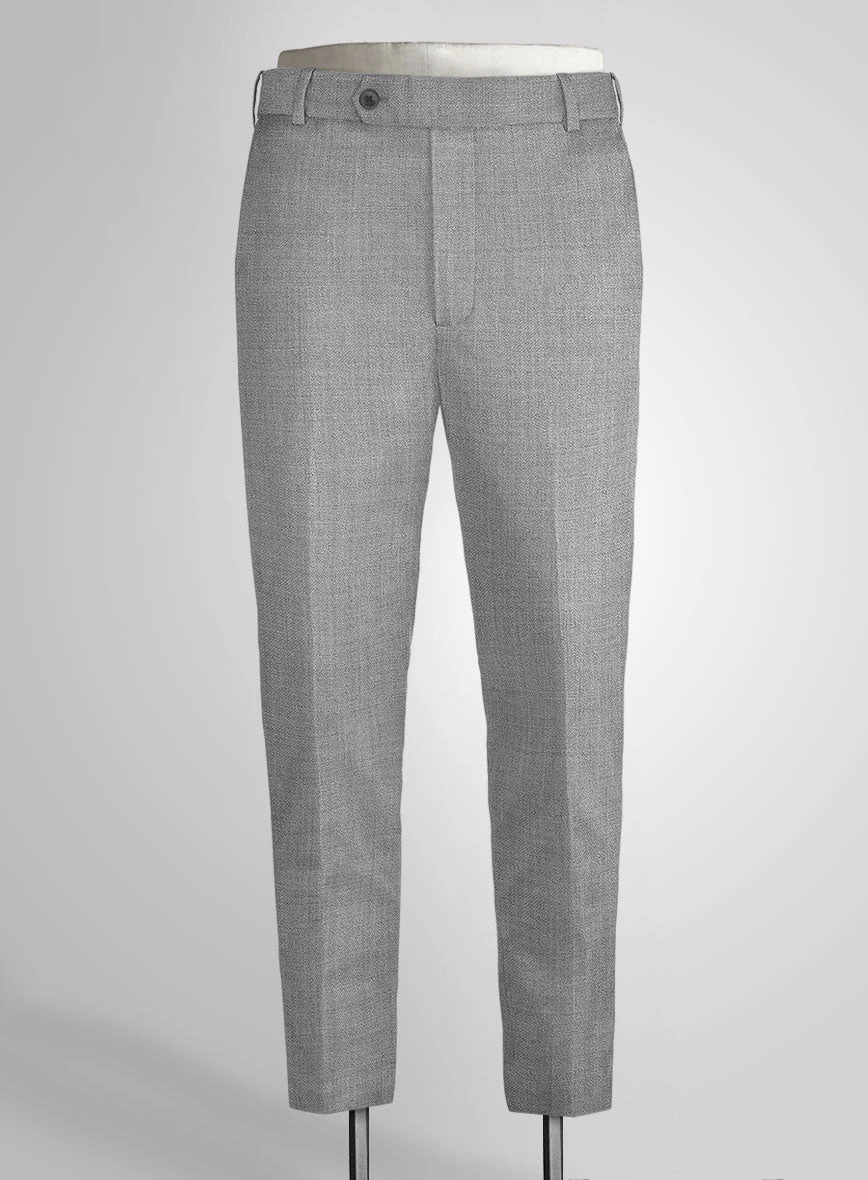 Napolean Worsted Light Gray Wool Suit 4 Napolean Worsted Light Gray Wool Suit - Image 4