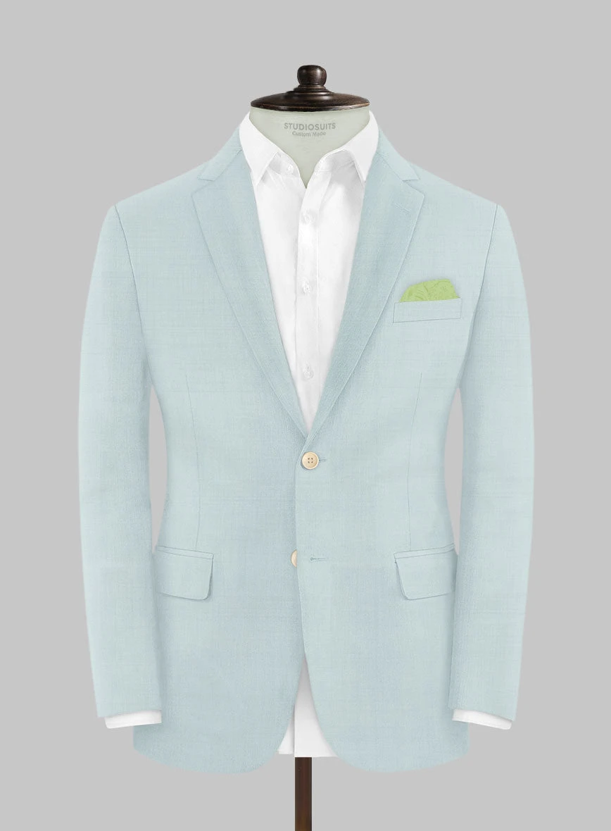 Napolean Wool Baby Blue Suit 3 Napolean Wool Baby Blue Suit - Image 3