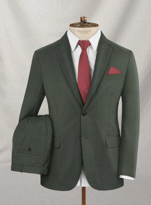 Napolean Military Green Wool Suit 3 Napolean Military Green Wool Suit - Image 3
