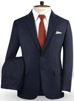 Napolean Navy Blue Wool Suit