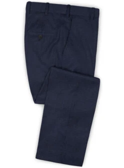 Napolean Navy Blue Wool Suit -Tiano Suits Shop naponavybluewoolsuitlook 4