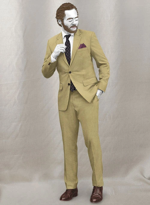 Napolean Sahara Khaki Wool Suit 1 Napolean Sahara Khaki Wool Suit