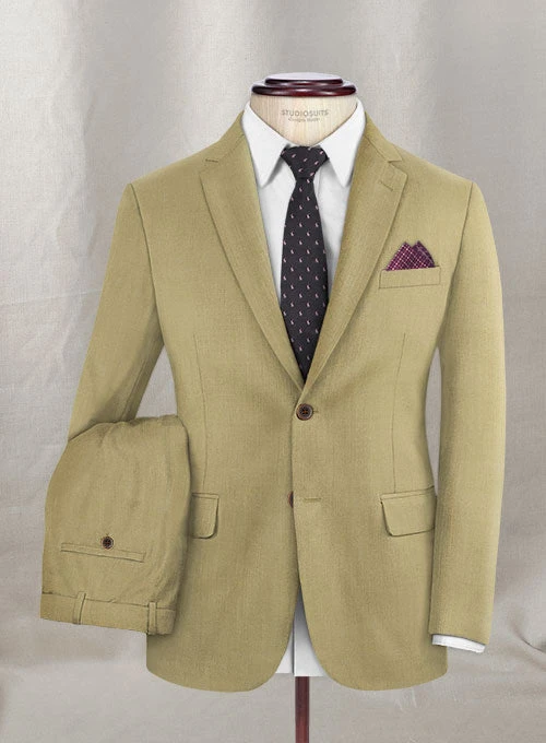 Napolean Sahara Khaki Wool Suit 3 Napolean Sahara Khaki Wool Suit - Image 3