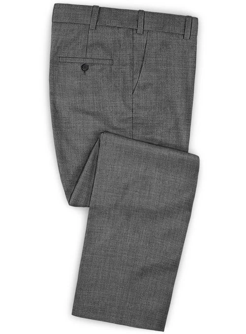Napolean Sharkskin Gray Wool Suit 4 Napolean Sharkskin Gray Wool Suit - Image 4