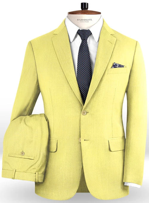 Napolean Yellow Wool Suit 1 Napolean Yellow Wool Suit