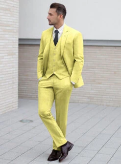 Napolean Yellow Wool Suit 13 Napolean Yellow Wool Suit -Tiano Suits Shop napoyellowwlsuitlook 1