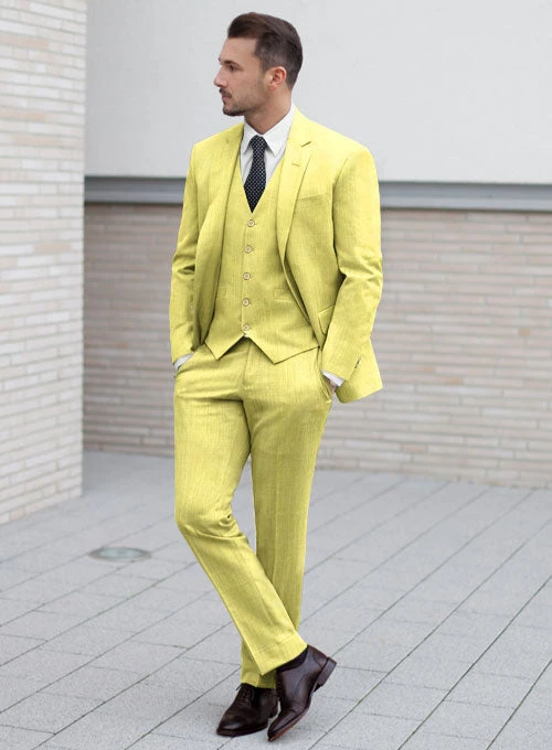 Napolean Yellow Wool Suit 6 Napolean Yellow Wool Suit - Image 6