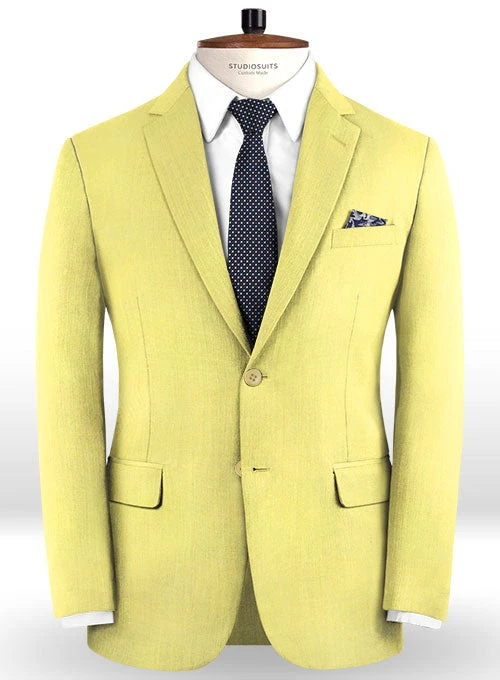 Napolean Yellow Wool Suit 4 Napolean Yellow Wool Suit - Image 4