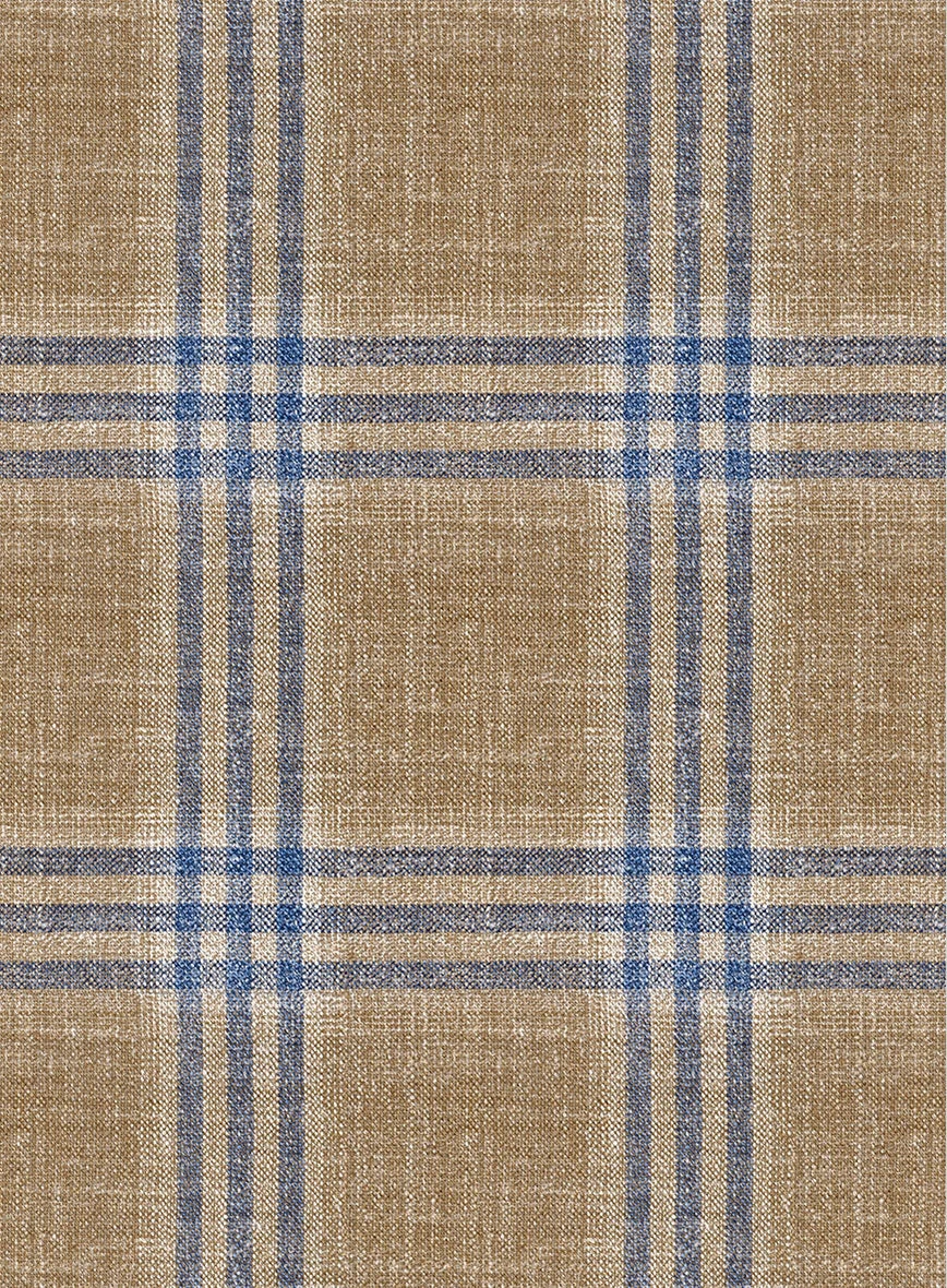 Noble Alonso Beige Wool Silk Linen Jacket 3 Noble Alonso Beige Wool Silk Linen Jacket - Image 3