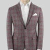 Noble Anton Check Wool Silk Linen Jacket