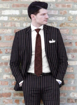 Noble Assunta Blue Stripe Cotton Silk Linen Suit 11 Noble Assunta Blue Stripe Cotton Silk Linen Suit -Tiano Suits Shop nobleassuntabluestripesuitlook 3