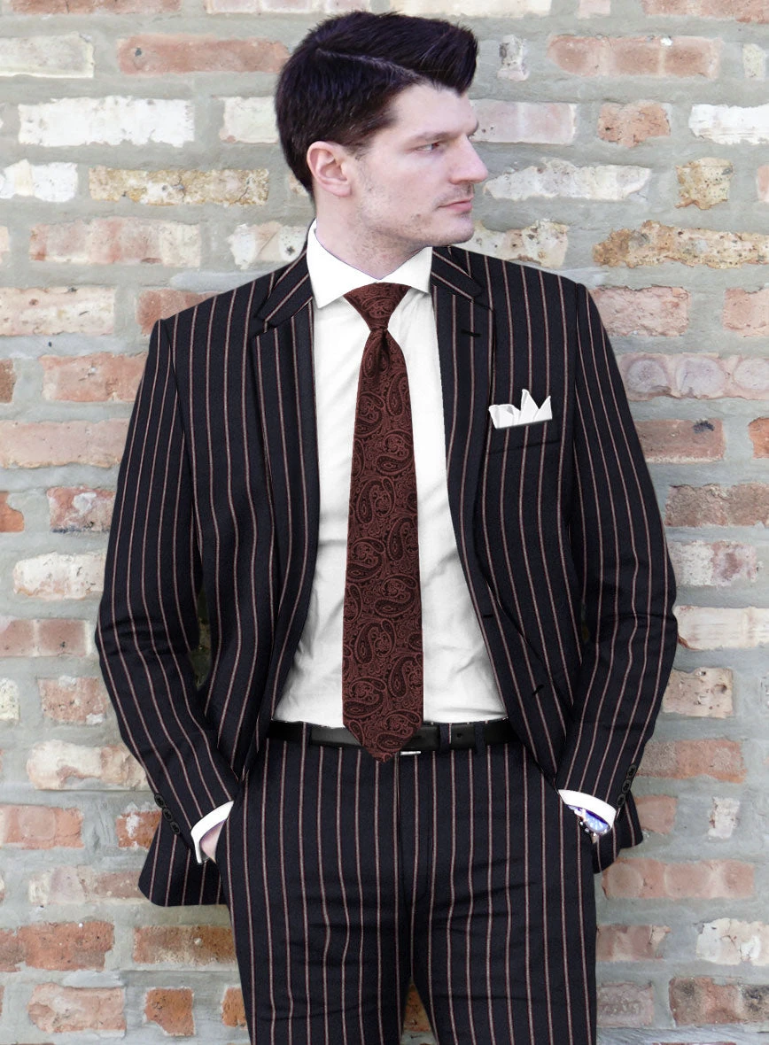 Noble Assunta Blue Stripe Cotton Silk Linen Suit 4 Noble Assunta Blue Stripe Cotton Silk Linen Suit - Image 4