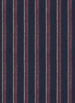 Noble Beatrily Blue Stripe Wool Silk Linen Jacket 6 Noble Beatrily Blue Stripe Wool Silk Linen Jacket -Tiano Suits Shop noblebeatricebluestripewoolsilklinenjacketlook 2