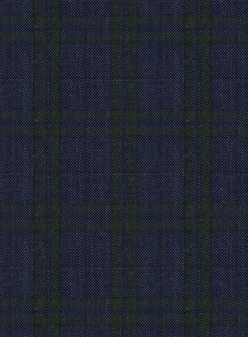 Noble Cinzia Blue Wool Silk Linen Jacket 3 Noble Cinzia Blue Wool Silk Linen Jacket - Image 3