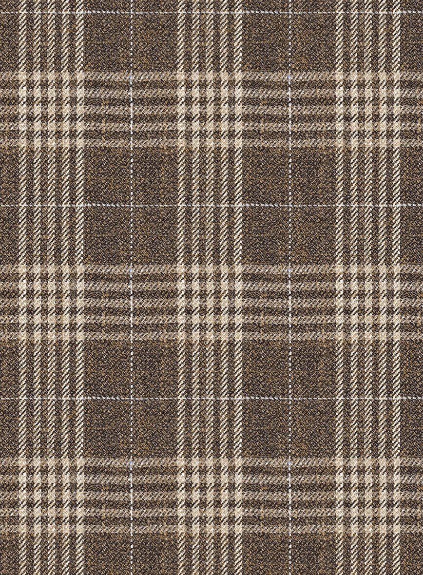 Noble Hugo Brown Wool Silk Linen Jacket 3 Noble Hugo Brown Wool Silk Linen Jacket - Image 3