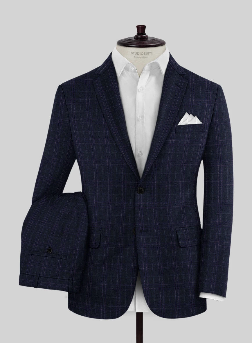 Noble Maddalena Blue Wool Suit 1 Noble Maddalena Blue Wool Suit