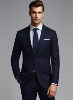 Noble Maddalena Blue Wool Suit 11 Noble Maddalena Blue Wool Suit -Tiano Suits Shop noblemaddalenabluewoolsuitlk 3
