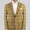 Noble Mateo Ochre Wool Silk Linen Jacket