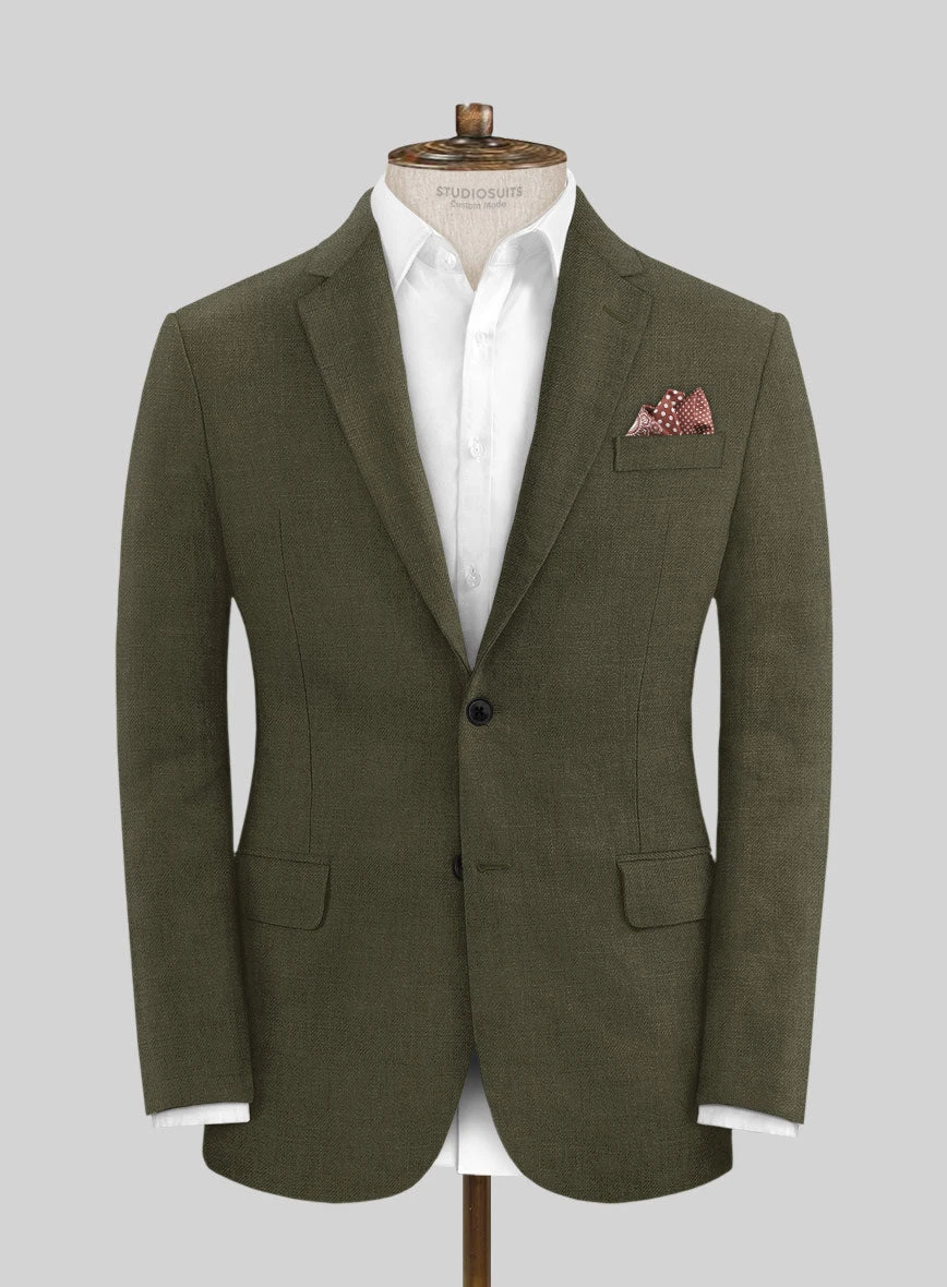 Italian Prato Green Linen Suit 3 Italian Prato Green Linen Suit - Image 3