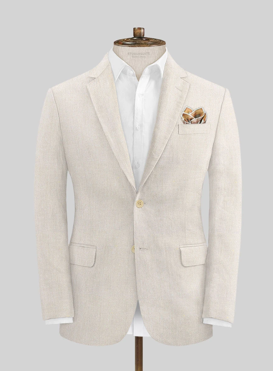 Pure Barn Beige Linen Jacket 2 Pure Barn Beige Linen Jacket - Image 2