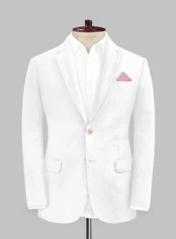 Pure White Linen Suit 11 Pure White Linen Suit -Tiano Suits Shop purewhitelinensuitlook 2