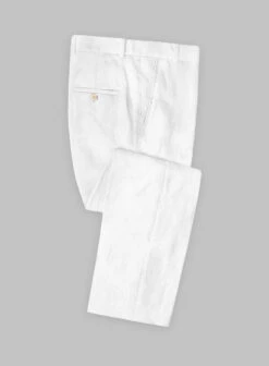 Pure White Linen Suit 13 Pure White Linen Suit -Tiano Suits Shop purewhitelinensuitlook 3
