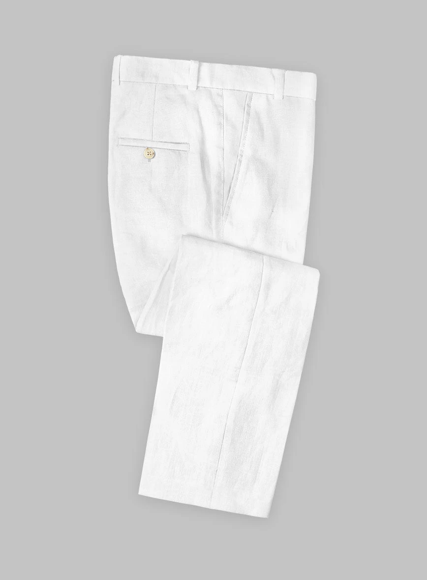 Pure White Linen Suit 6 Pure White Linen Suit - Image 6