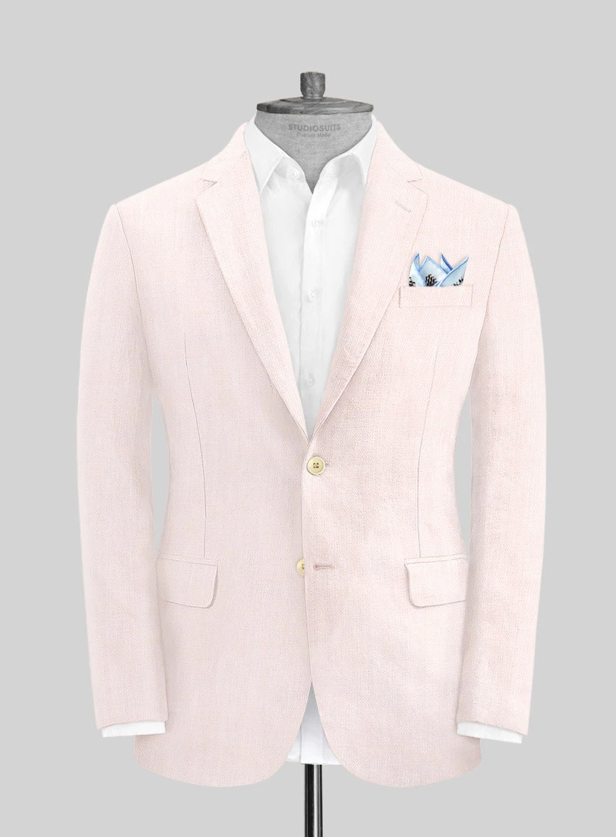 Roman Light Pink Linen Jacket 1 Roman Light Pink Linen Jacket