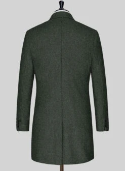 Rope Weave Green Tweed Overcoat 7 Rope Weave Green Tweed Overcoat -Tiano Suits Shop ropeweavegreentweedovercoatlook 2