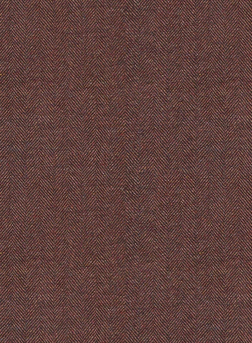 Mute Wine Herringbone Tweed Overcoat 4 Mute Wine Herringbone Tweed Overcoat - Image 4
