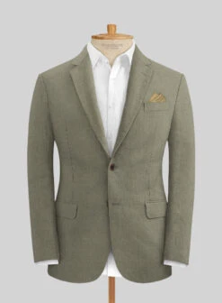 Sage Green Pure Linen Suit 11 Sage Green Pure Linen Suit -Tiano Suits Shop sagegreenpurelinensuitlk 2
