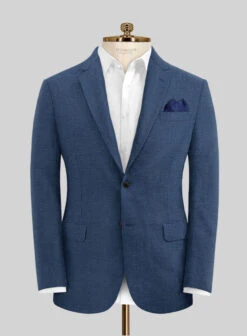 Stone Blue Linen Suit 11 Stone Blue Linen Suit -Tiano Suits Shop stonebluelinensuitlook 3
