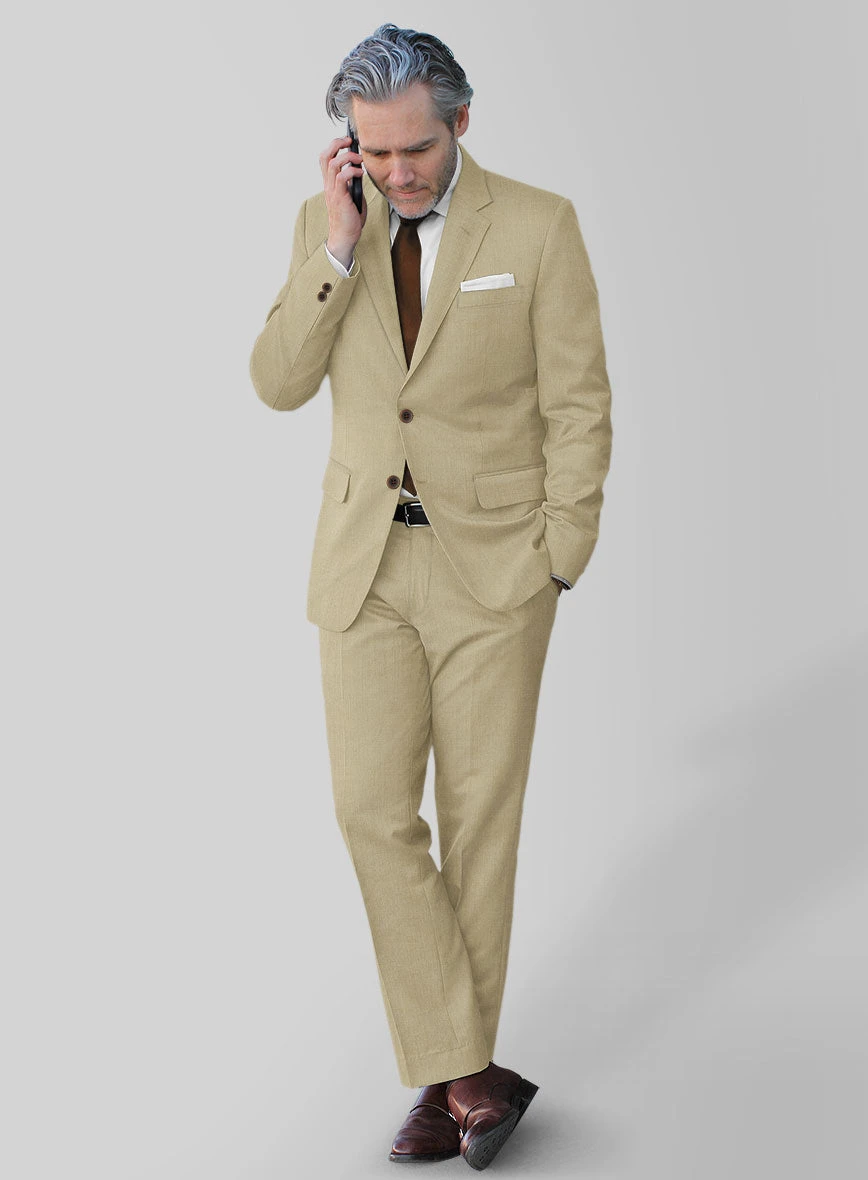 Stretch Khaki Wool Suit 2 Stretch Khaki Wool Suit - Image 2