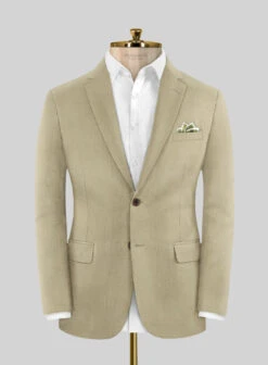 Stretch Khaki Wool Suit 8 Stretch Khaki Wool Suit -Tiano Suits Shop stretchkhakiwoolsuitlook 2