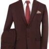 Stretch Wine Wool Suit