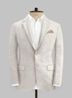 Tropical Beige Pure Linen Suit 9 Tropical Beige Pure Linen Suit -Tiano Suits Shop tropiclbeigepurelinensuitlk 2