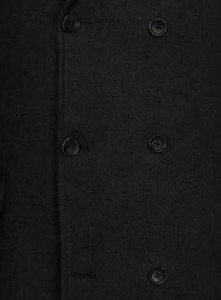 Vintage Plain Black Tweed GQ Overcoat 8 Vintage Plain Black Tweed GQ Overcoat -Tiano Suits Shop vinplblcktwgqcoatlk 2
