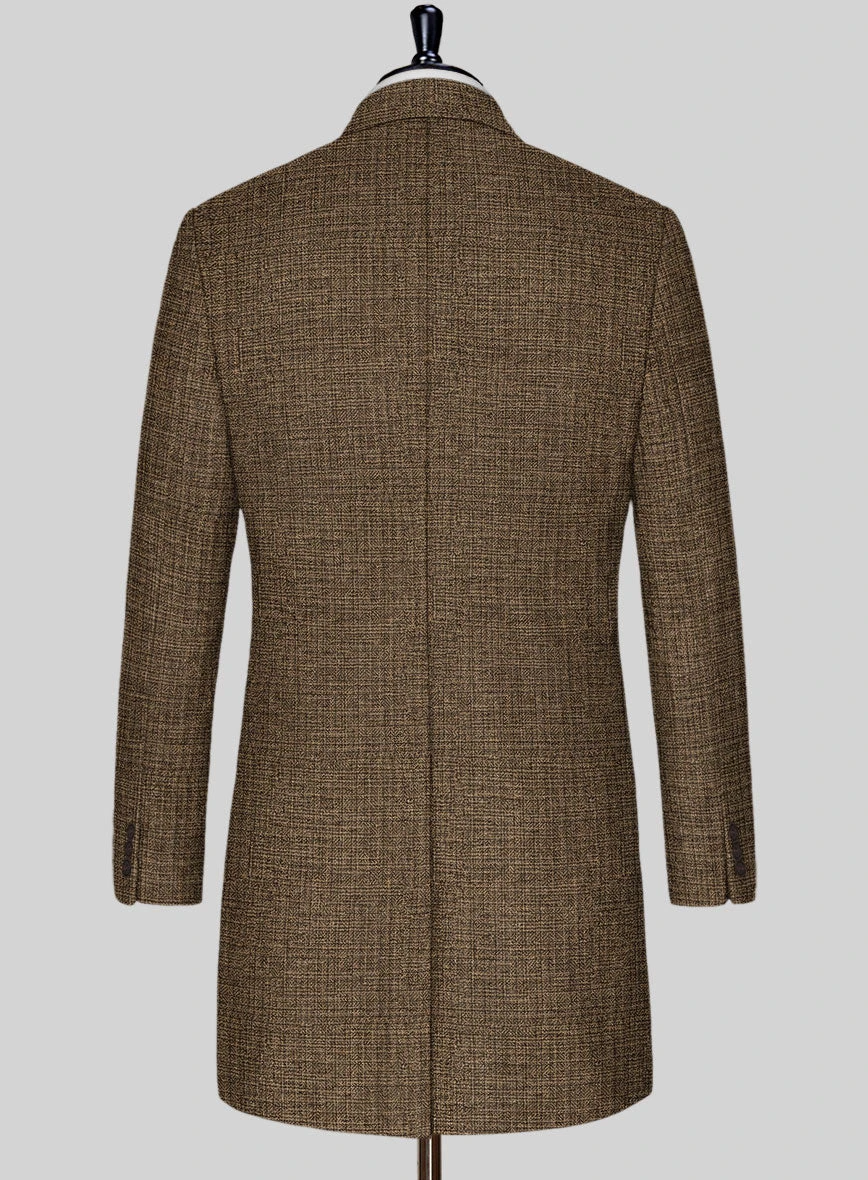 Vintage Glasgow Brown Tweed Overcoat 2 Vintage Glasgow Brown Tweed Overcoat - Image 2