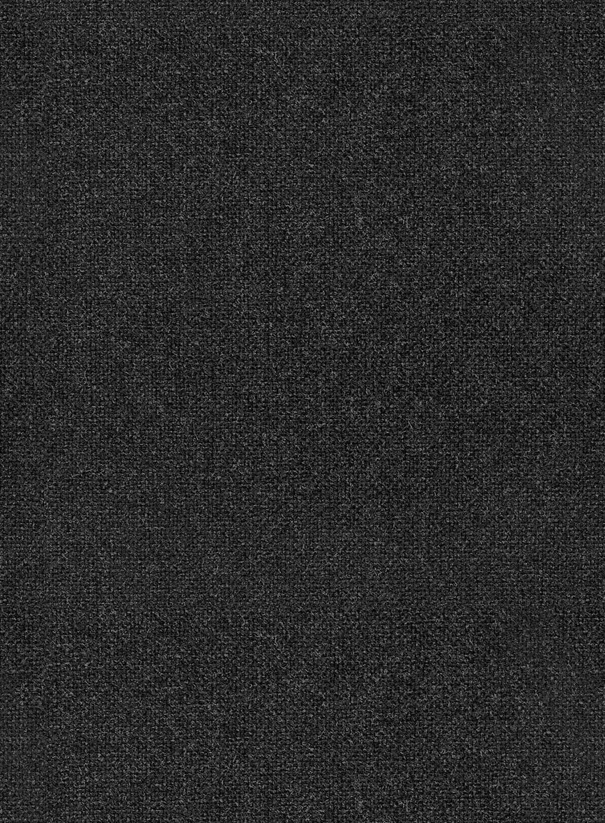 Vintage Rope Weave Charcoal Tweed Pea Coat 3 Vintage Rope Weave Charcoal Tweed Pea Coat - Image 3