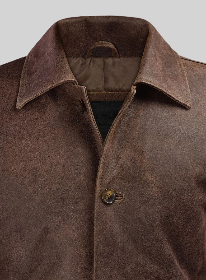 Winchester Leather Trench Coat 2 Winchester Leather Trench Coat - Image 2