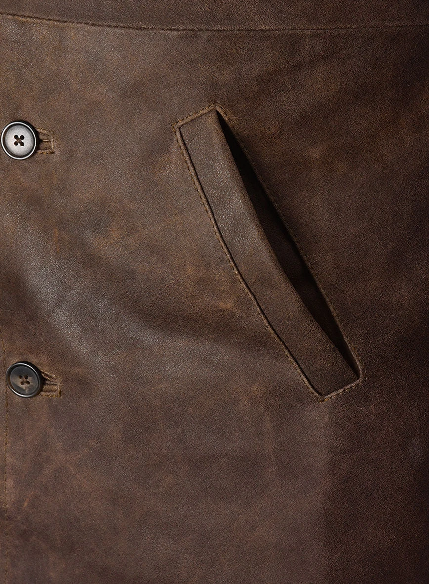 Winchester Leather Trench Coat 3 Winchester Leather Trench Coat - Image 3
